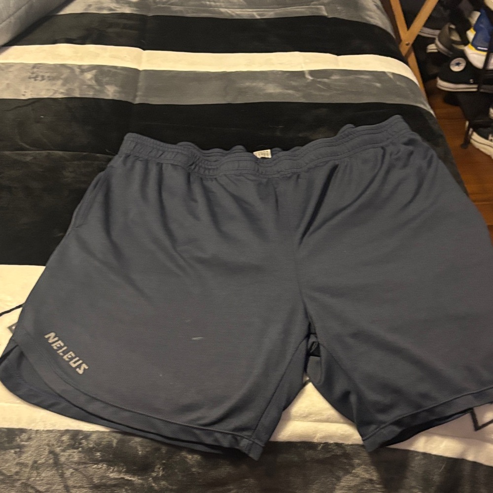 Nevelus Men's Athletic Navy Shorts